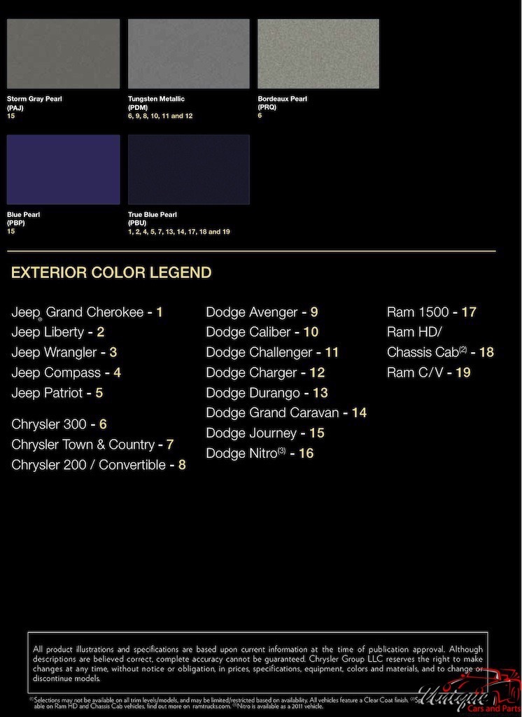 2012 Chrysler Paint Charts Corporate 3